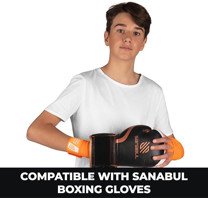 Sanabul Elastic 120 inch Boxing Hand Wraps Kickboxing Handwraps for Boxing Gloves for Men, Women, and Kids Muay Thai MMA Hand Wraps