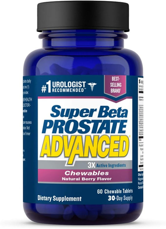 Advanced Chewables - Prostate Support Supplement for Men's Health (60 Chews, 1-Bottle)