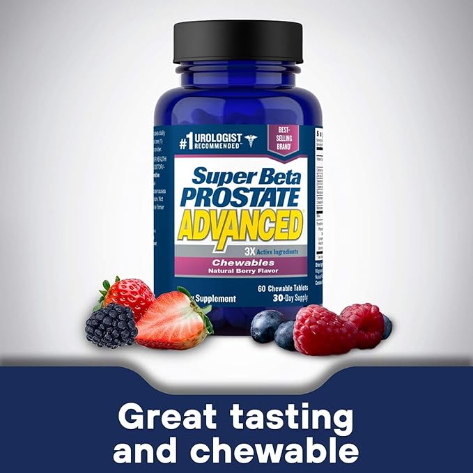 Advanced Chewables - Prostate Support Supplement for Men's Health (120 Chews, 2-Pack)