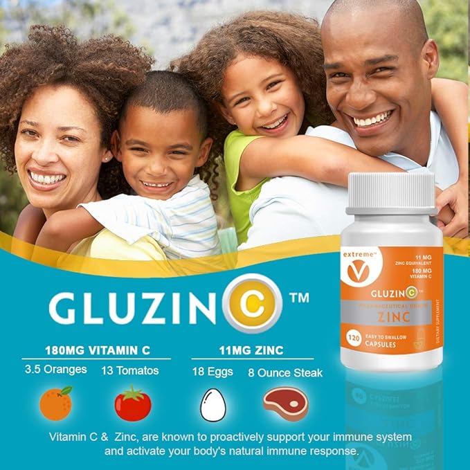 Zinc MG11 + VC | Immune-Friendly Daily Supplement - 11MG Zinc Plus 180MG Vitamin C – (2 Bottles, 240 Vegetarian Capsules)
