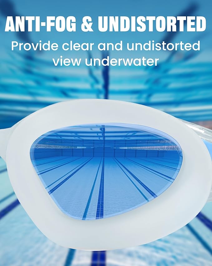 Keary Goggles Swimming Adult Swim Goggles for Men Women Swimming Goggles Youth UV Protection Anti-Fog Pool Water Goggles