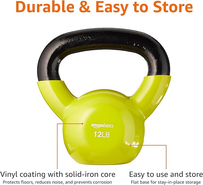 Amazon Basics Vinyl Kettlebell