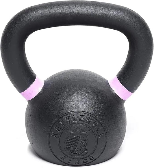 Kettlebell Kings Powder Coated Kettlebell Weights - 9-97 lb Strength Training Kettlebells for Men and Women - Hand Weights Workout Gym Equipment - Weights Set for Home Gym- New