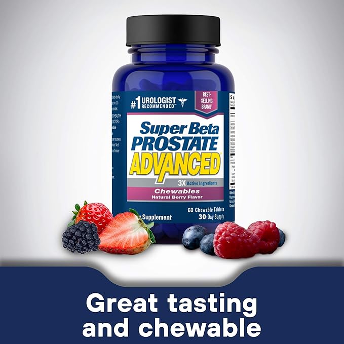 Advanced Chewables - Prostate Support Supplement for Men's Health (60 Chews, 1-Bottle)