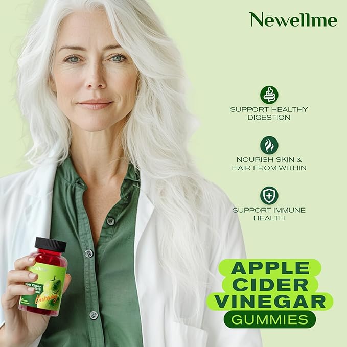 ACV Gummies – Apple Cider Vinegar with The Mother & Vitamin B12 | Zero Sugar, Vegan, Gelatin-Free, Non-GMO, Gluten-Free | Daily Digestive & Energy Support-90count