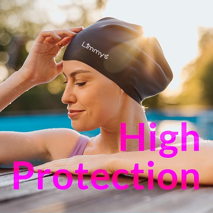 Limmys Premium Swim Cap for Women with Long Hair – Soft Silicone Swimming Cap for Women – Comfortable, Extra Room Fit, Chlorine Resistant & Hypoallergenic – Trusted by Swimmers Worldwide