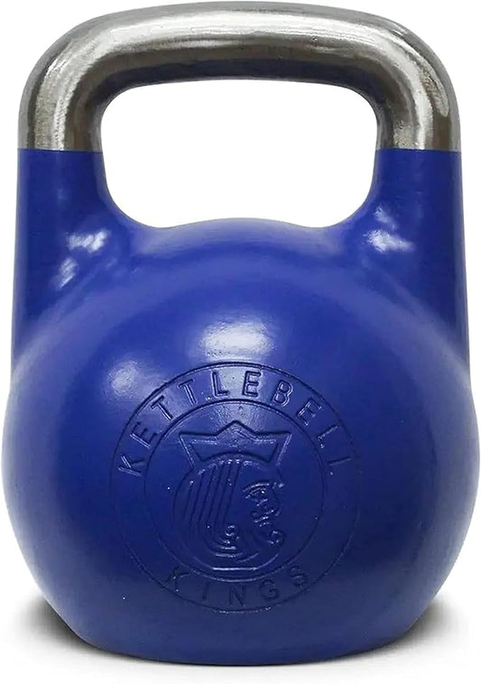 Kettlebell Kings Competition Kettlebells Weight (35mm handle) 8-48 KG | Hand weights Workout Gym Equipment & Strength training sets for Women & Men for Home Gym | Suitable for High Repetition Workouts