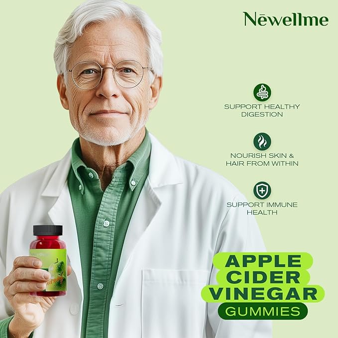 ACV Gummies – Apple Cider Vinegar with The Mother & Vitamin B12 | Zero Sugar, Vegan, Gelatin-Free, Non-GMO, Gluten-Free | Daily Digestive & Energy Support-120count