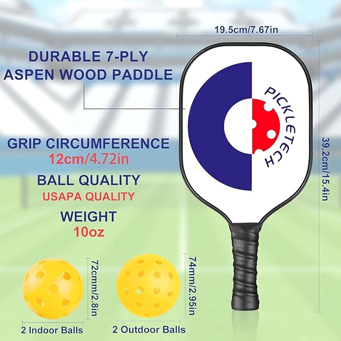 Portable Pickleball Net - 22 FT USAPA Regulation Size, Applies to Indoor & Outdoor & Driveway, Pickle Ball Net System with Carrying Bag