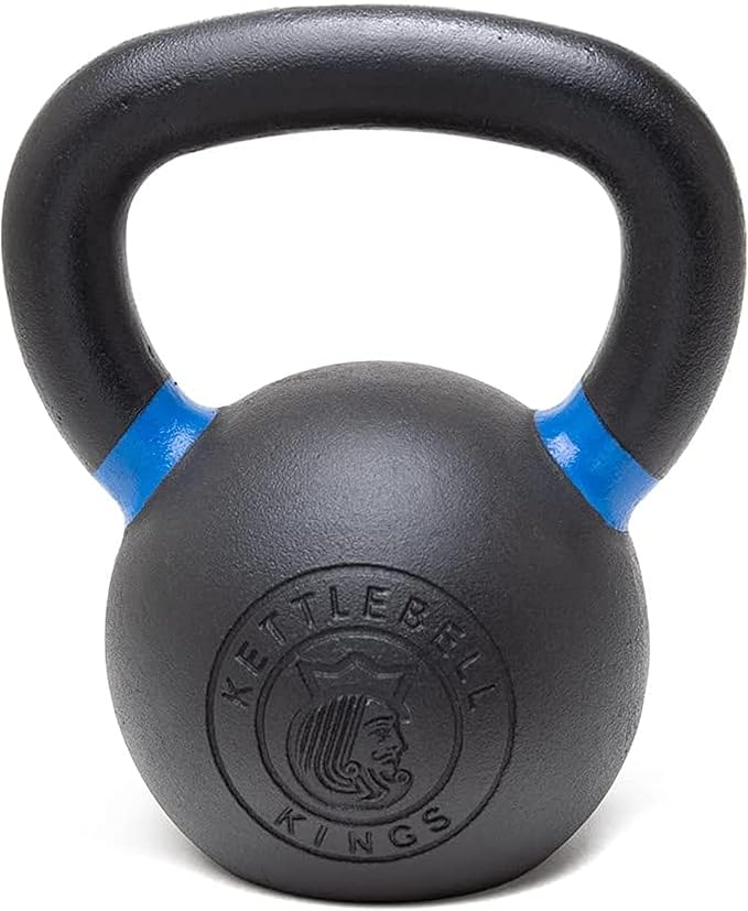 Kettlebell Kings Powder Coated Kettlebell Weights - 9-97 lb Strength Training Kettlebells for Men and Women - Hand Weights Workout Gym Equipment - Weights Set for Home Gym- New