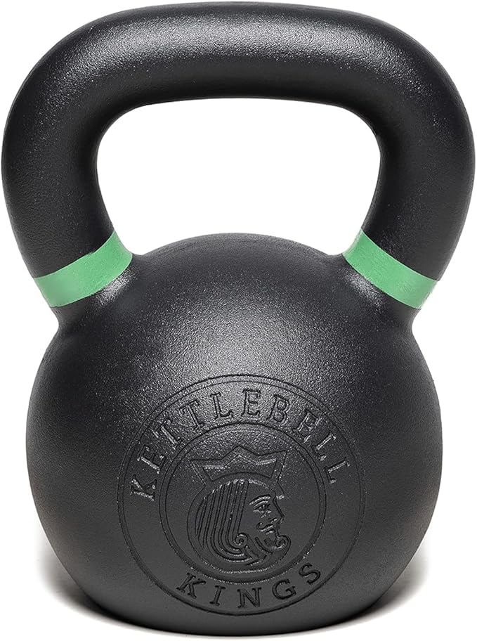 Kettlebell Kings Powder Coated Kettlebell Weights 5-90 LB | Workout Gym Equipment & Strength training sets for Women & Men | Durable Coating for Grip Strength, Rust Prevention