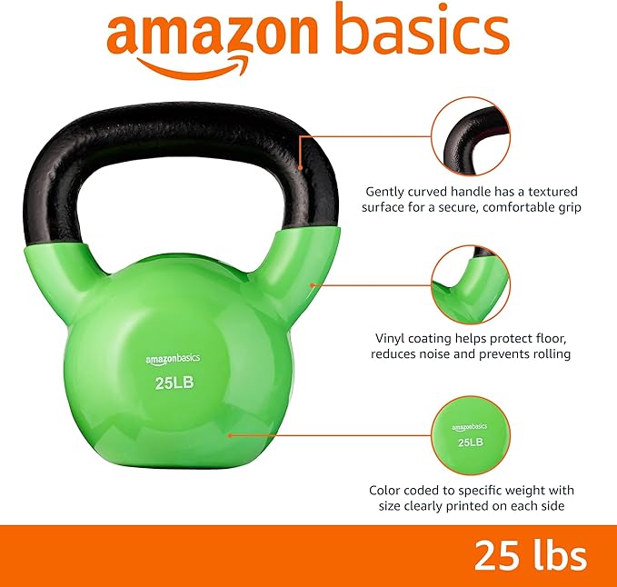 Amazon Basics Vinyl Kettlebell