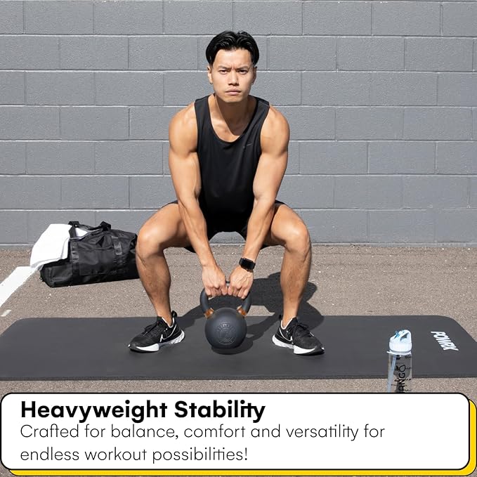 Kettlebell Kings Powder Coated Kettlebell Weights - 9-97 lb Strength Training Kettlebells for Men and Women - Hand Weights Workout Gym Equipment - Weights Set for Home Gym- New