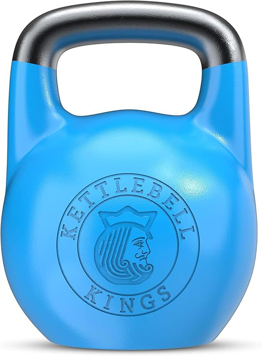 Kettlebell Kings Competition Kettlebells Weight (33mm handle) 4-32 KG | Hand weights Workout Gym Equipment & Strength training sets for Women & Men | Weights set for Home Gym
