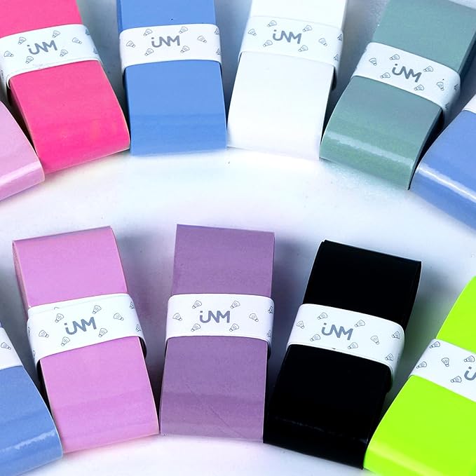 10 Pack Tennis Racket Grip Tape, Anti-Slip Tennis Overgrip, Precut Sweat-Absorbing Tennis Grip for Badminton, Pickleball, Tennis