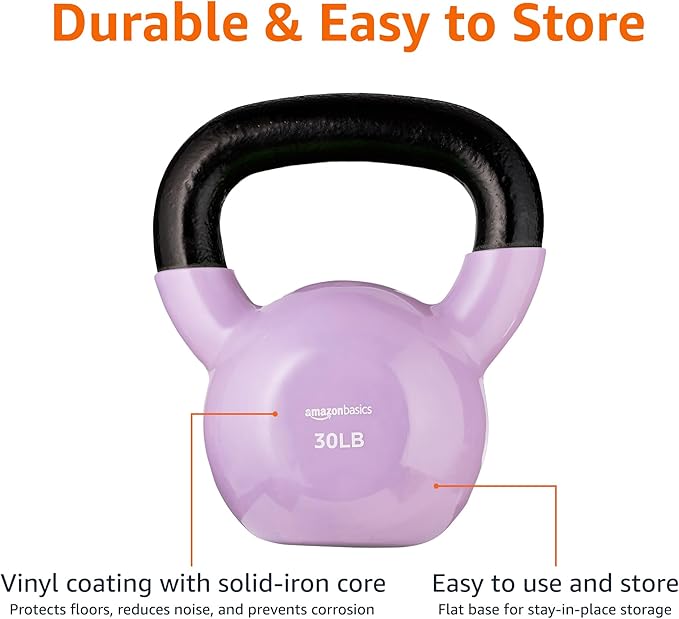 Amazon Basics Vinyl Kettlebell