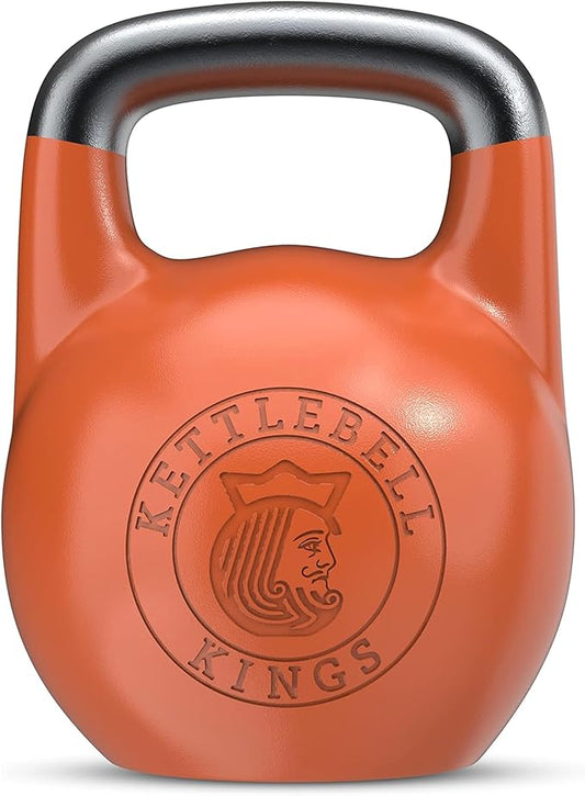 Kettlebell Kings Competition Kettlebells Weight (33mm handle) 4-32 KG | Hand weights Workout Gym Equipment & Strength training sets for Women & Men | Weights set for Home Gym