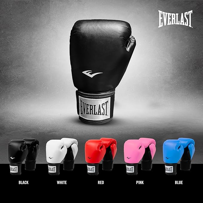 Everlast Prostyle 2 Boxing Gloves, Entry Level Training Gloves for Men and Women, Secure Fit Hook and Loop Closure & Ventilation, Heavy Bag & Speedbag Training