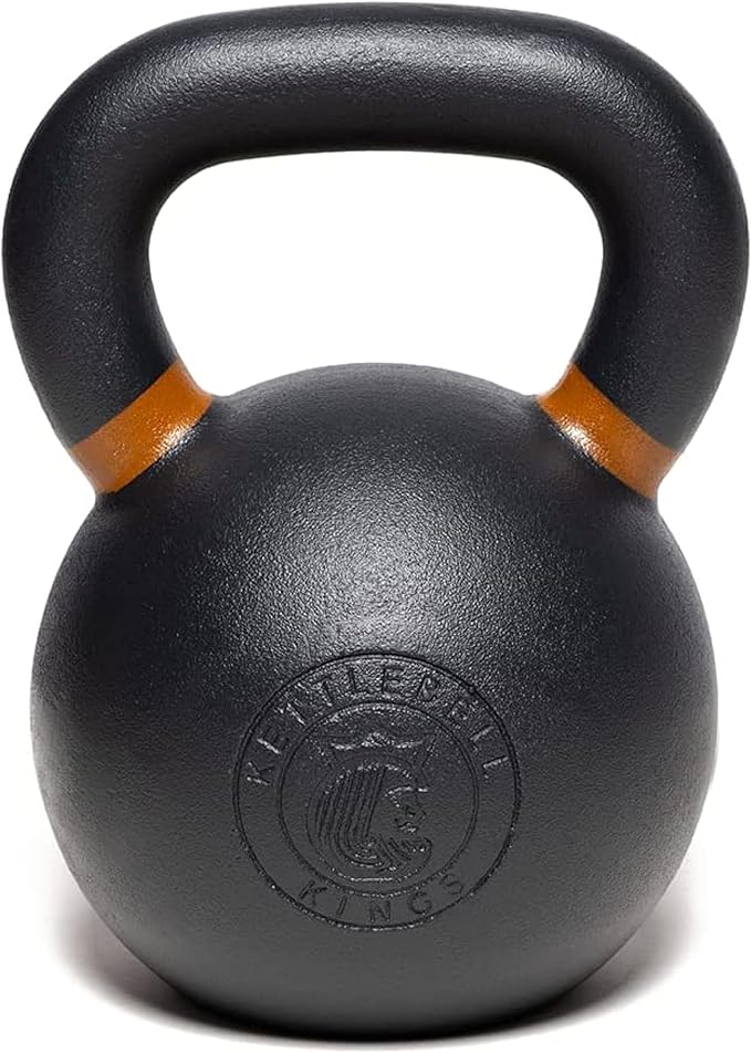 Kettlebell Kings Powder Coated Kettlebell Weights 5-90 LB | Workout Gym Equipment & Strength training sets for Women & Men | Durable Coating for Grip Strength, Rust Prevention