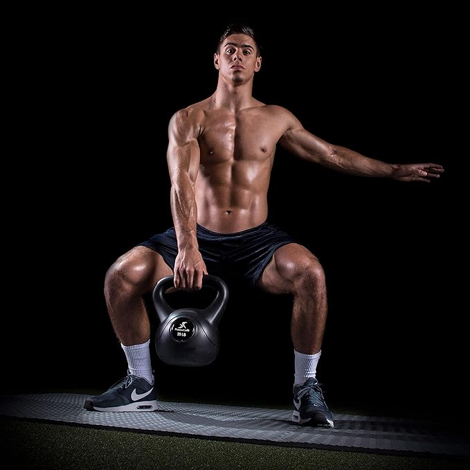 ProsourceFit Vinyl Plastic Kettlebell from 10, 15, 20, 25, 30 and 35 lbs