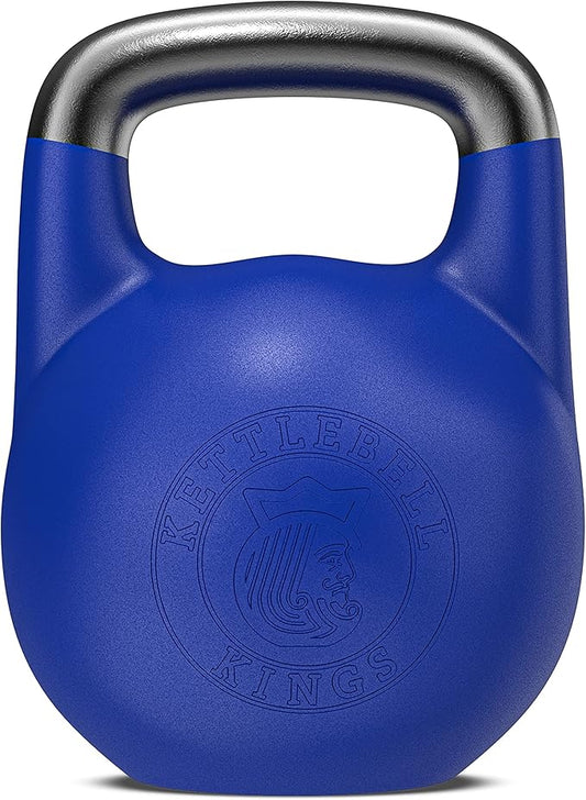 Kettlebell Kings Competition Kettlebells Weight (35mm handle) 8-48 KG | Hand weights Workout Gym Equipment & Strength training sets for Women & Men for Home Gym | Suitable for High Repetition Workouts