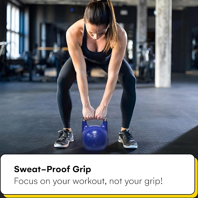 Kettlebell Kings Competition Kettlebells Weight (35mm handle) 8-48 KG | Hand weights Workout Gym Equipment & Strength training sets for Women & Men for Home Gym | Suitable for High Repetition Workouts