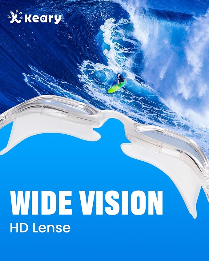 Keary Goggles Swimming Adult Swim Goggles for Men Women Swimming Goggles Youth UV Protection Anti-Fog Pool Water Goggles