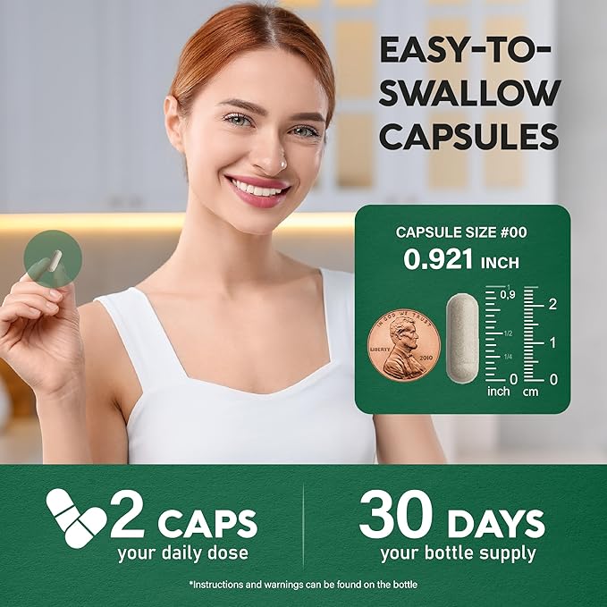 Thyroid Support for Women - Astragalus | Selenium 200 mcg | Zinc & Iodine | L-Tyrosine | Adaptogen Herbs - 21-in-1 Antioxidant & Immune Support - Vegan, Non-GMO, Lab Tested - 60 Capsules, Made in USA